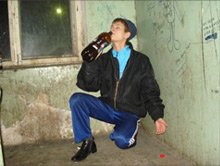 фото гопник с пивом
